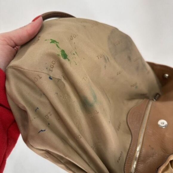 Tod's Womens Cowhide Calf Leather Shade Shopping Media Shoulder Tote Bag Brown - Picture 16 of 16